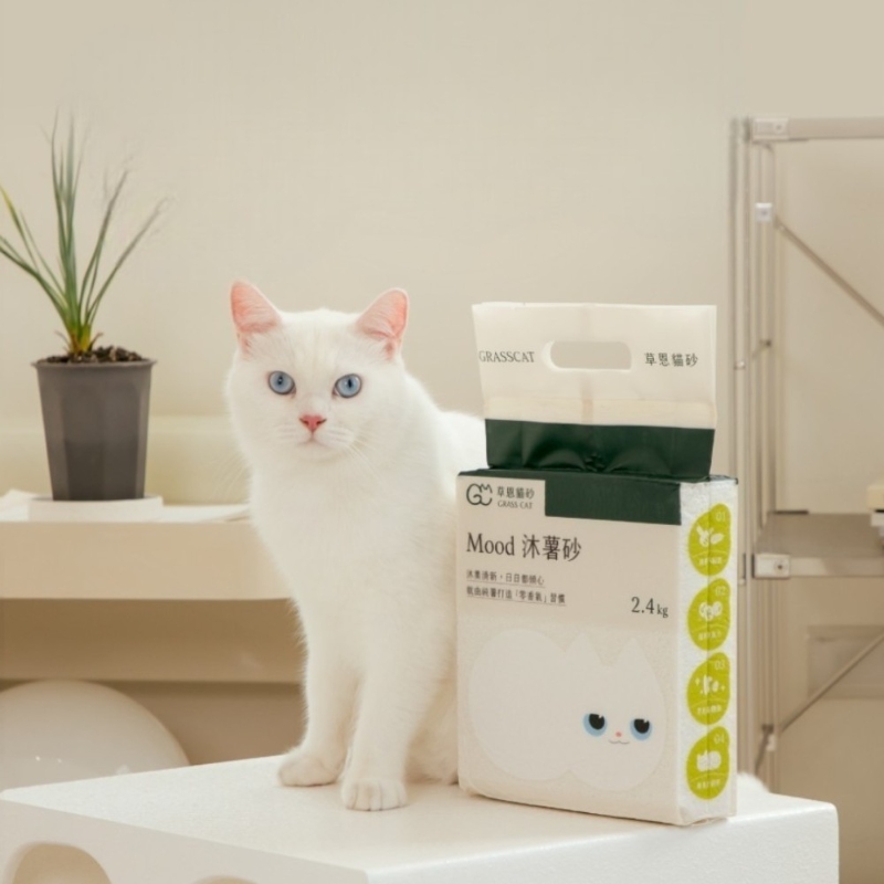 GRASS CAT &ndash; Mood Sweet Potato Cat Litter（2.4kg）, , large