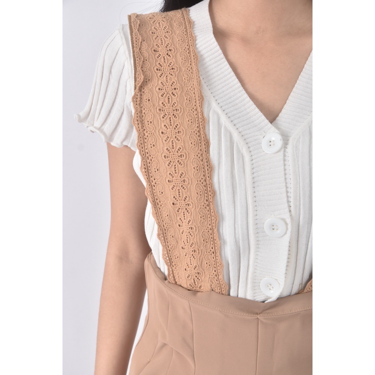 (L) lyg質感吊帶棕色長裙二手衣, , large