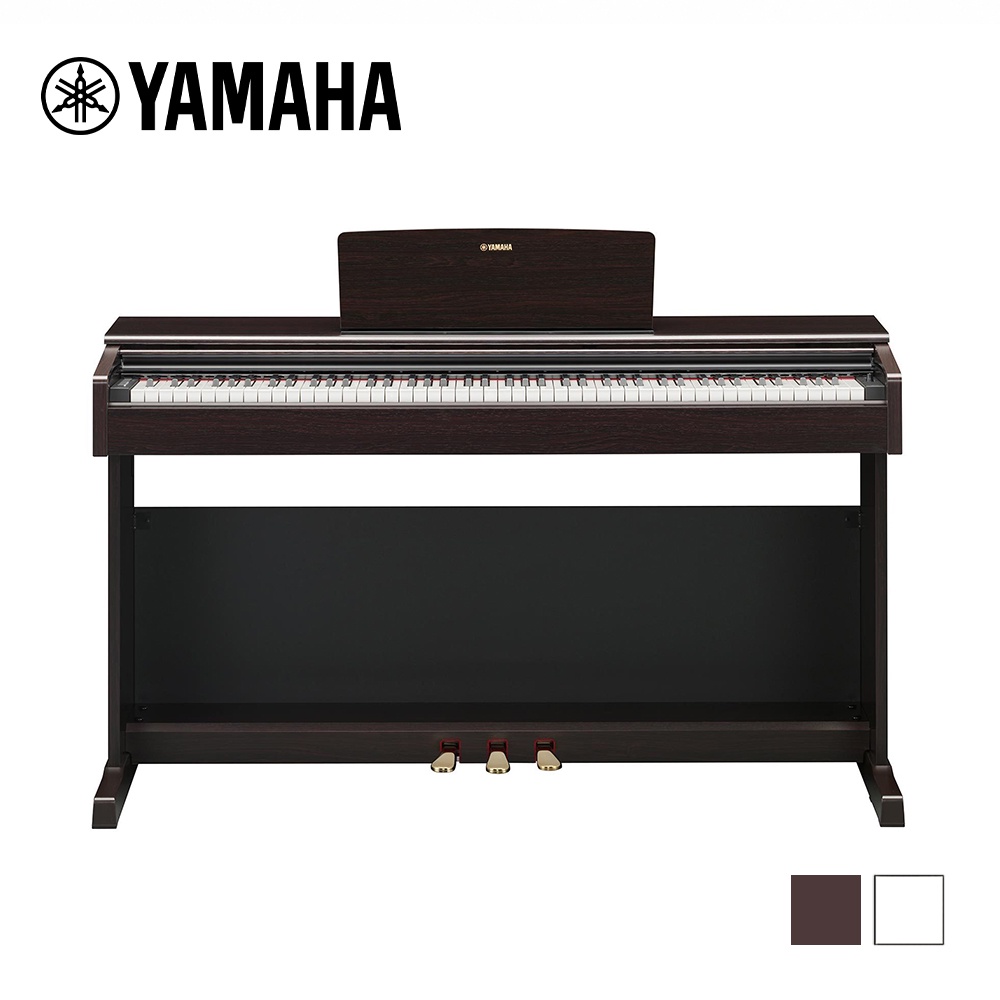 【到府安裝】YAMAHA YDP-145 滑蓋式 數位電鋼琴 玫瑰色/白色 【敦煌樂器】, , large