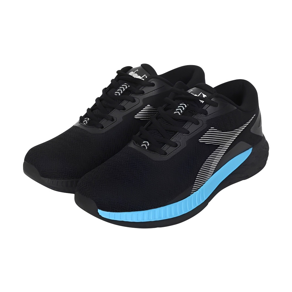 DIADORA迪亞多那 專業避震慢跑鞋 男運動鞋 男鞋 寬楦 輕量 透氣 穩定 保護後跟 吸衝 反彈 止滑 藍紅 黑藍, , large