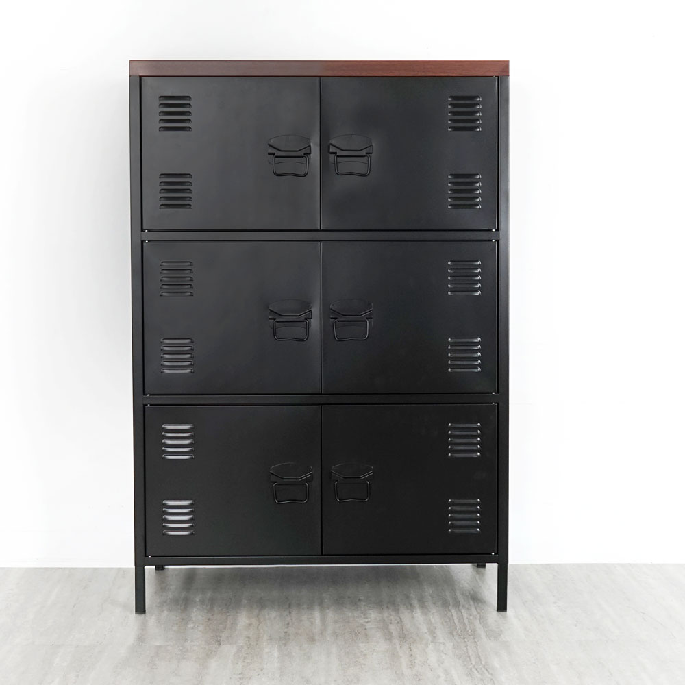 【Homelike】喜家居工業風鋼製六門置物櫃(1806), , large