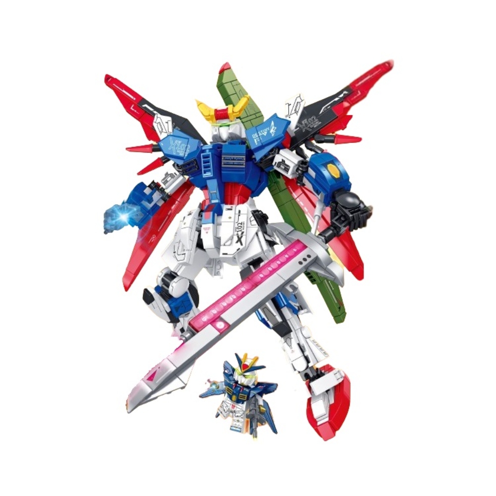  [Brick Republic]NO 7120 Mecha Warrior (Educational Building Blocks), , large