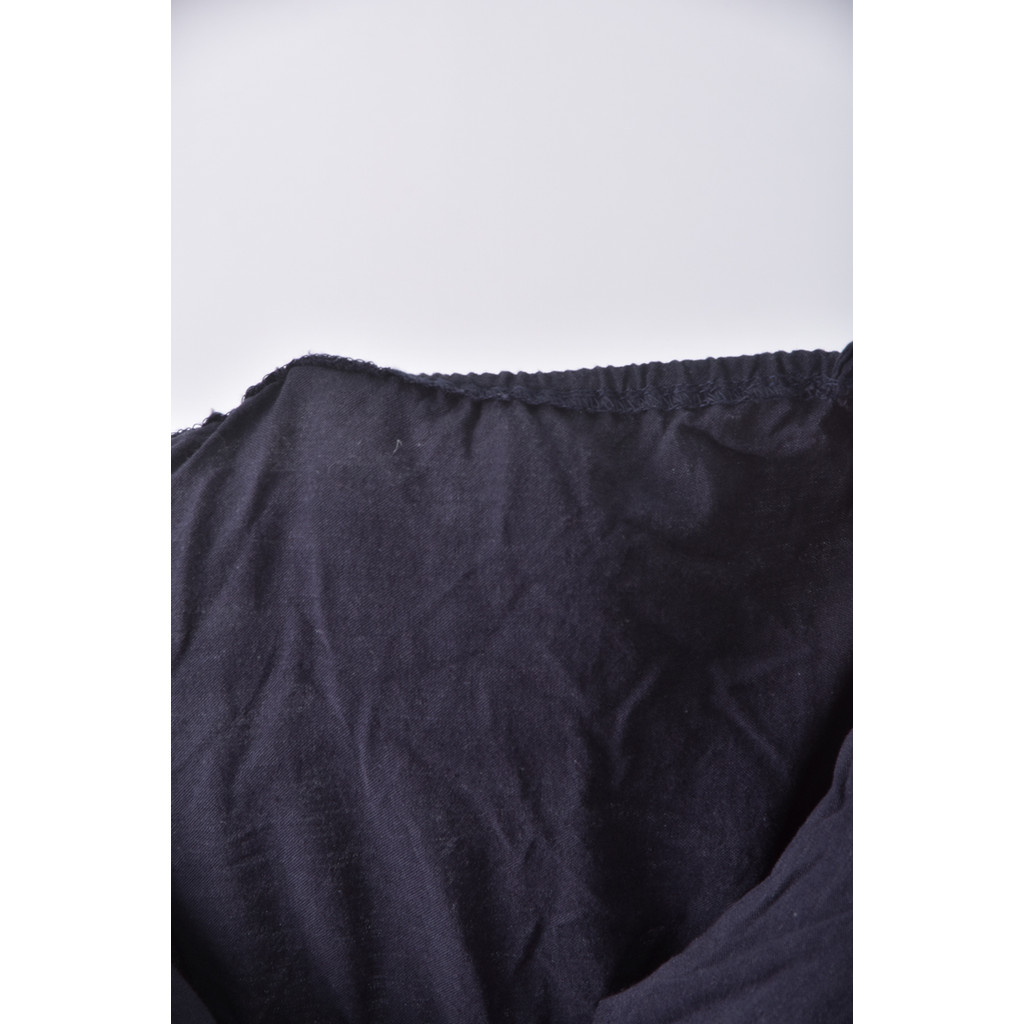 (F) 高腰吊帶排扣藍色連身裝二手衣, , large