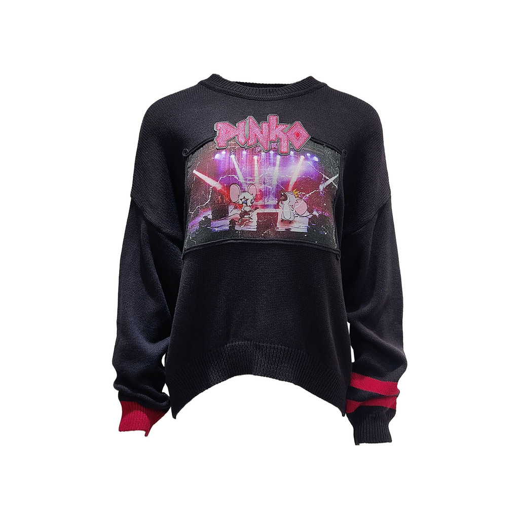 PINKO黑紅長袖針織, , large