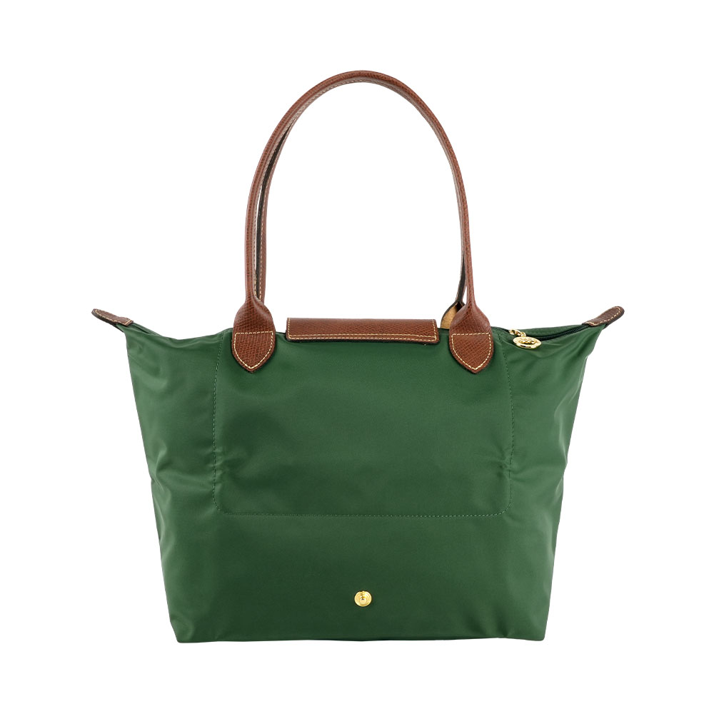 LONGCHAMP M號長把LE PLIAGE摺疊水餃包(英式綠色), , large