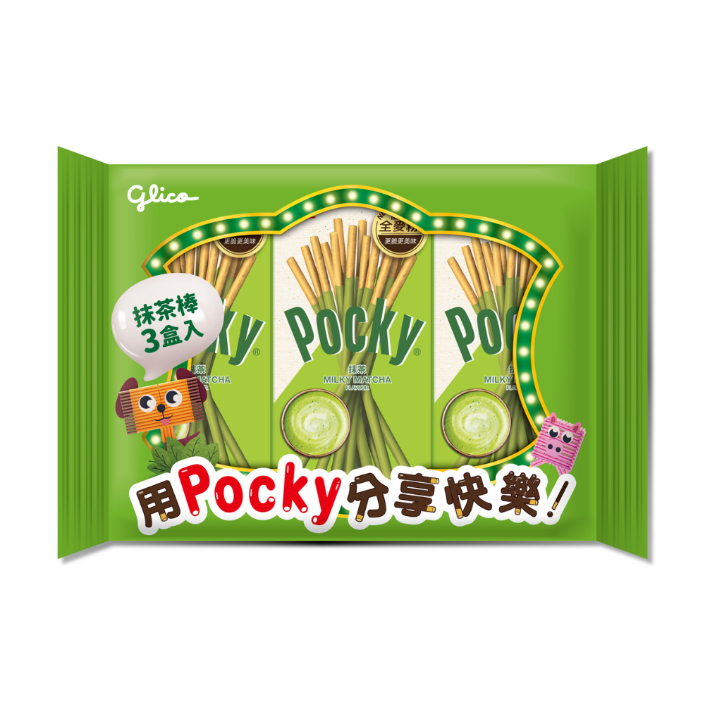 Pocky Matcha Green Tea Coated Biscuit, , large