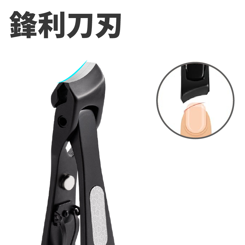 Toenail Clippers for Thick Toenails, Slanted Nail Clippers for Men Thick Ingrown Nails with Wide Jaw Opening, Heavy Duty Curved Large Fingernail Ingrown Toenail Clippers, SUNDEN SD1440, , large