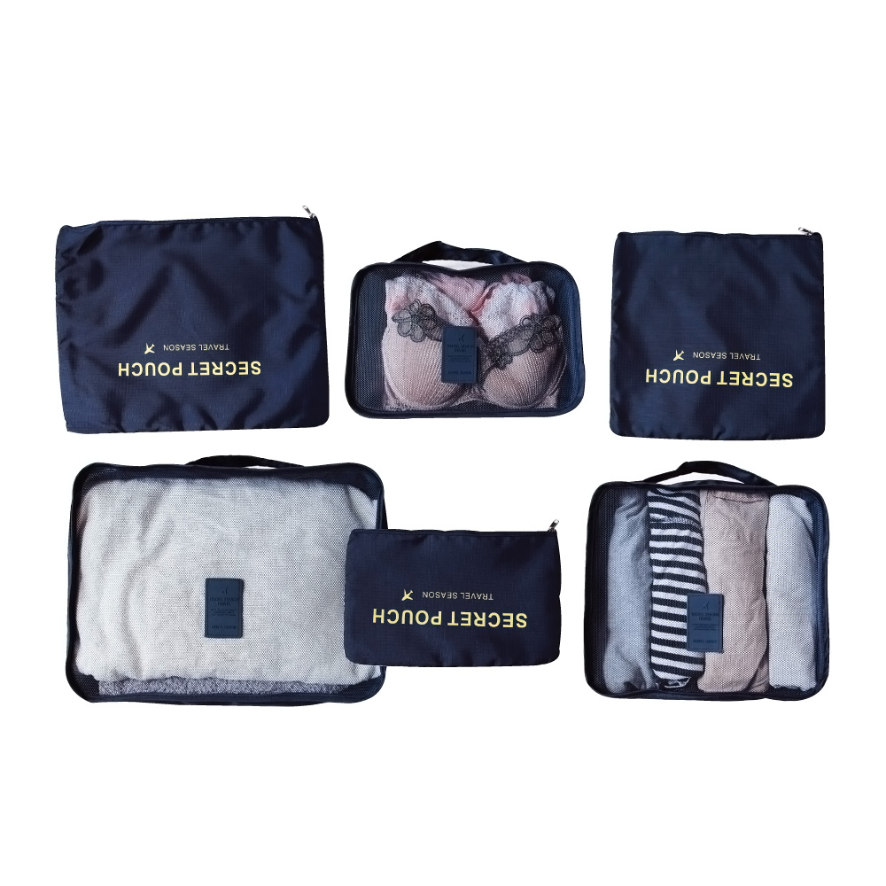 Travel Season Travel Bag color 6pcs Navy, , large