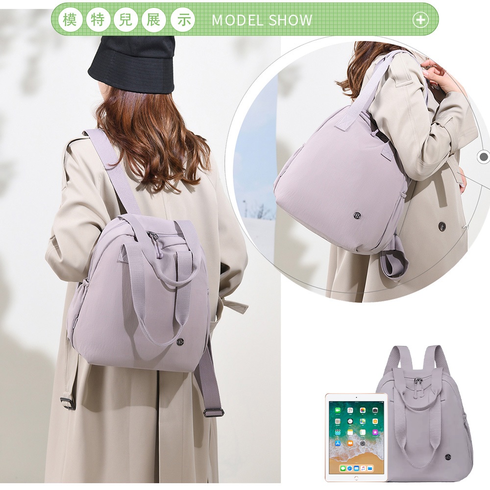 SPRING-學院風通勤2way後背包 大學生上課通勤2用肩背包 旅行後背包-多色, , large