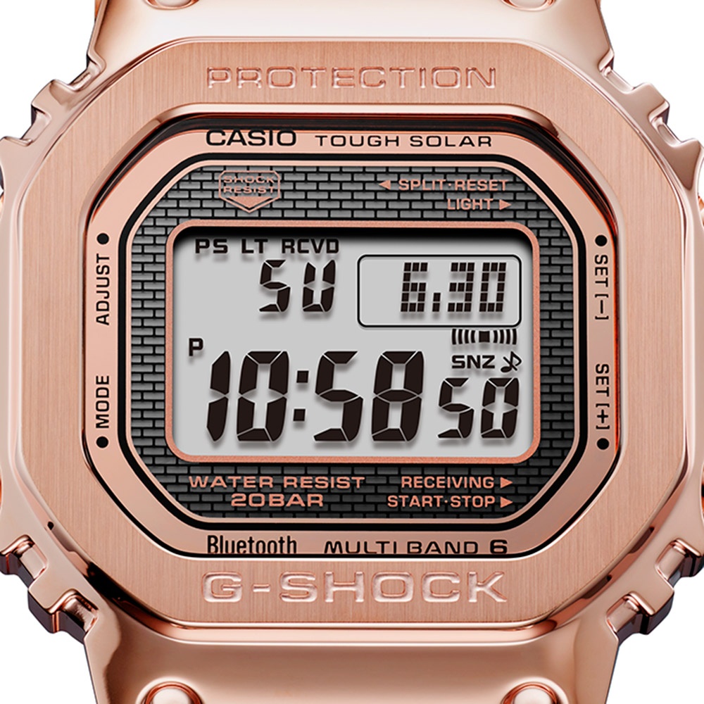CASIO卡西歐 G-SHOCK 太陽能藍芽連線電波手錶 GMW-B5000GD-4, , large