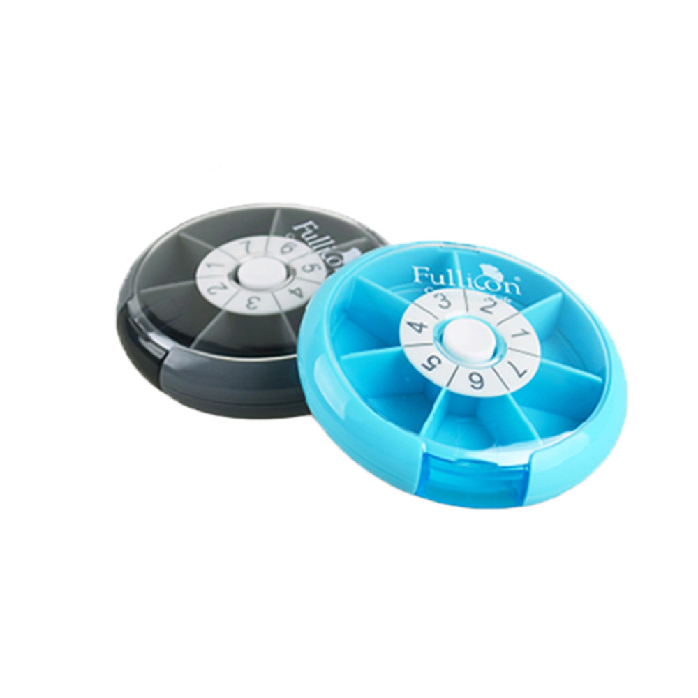 GS MALL 7格旋轉藥盒 藥盒 隨身藥盒 收納藥盒 保健藥盒 7格藥盒 旋轉藥盒 外出藥盒 急救藥盒, , large