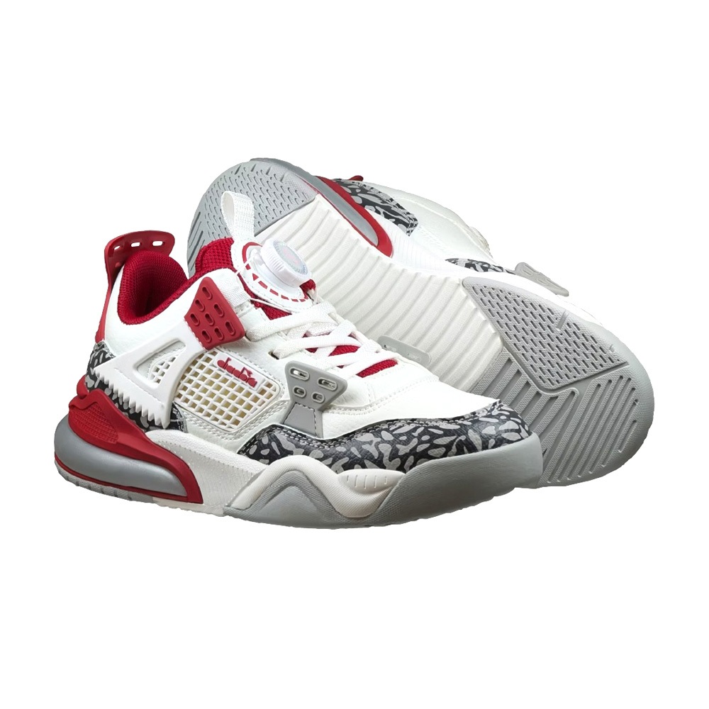 DIADORA迪亞多那 陸戰隊大童籃球鞋 童運動鞋 童鞋 寬楦 輕量 保護後跟 吸震 緩衝 穩定 抗菌 除臭 白紅 黑藍, , large