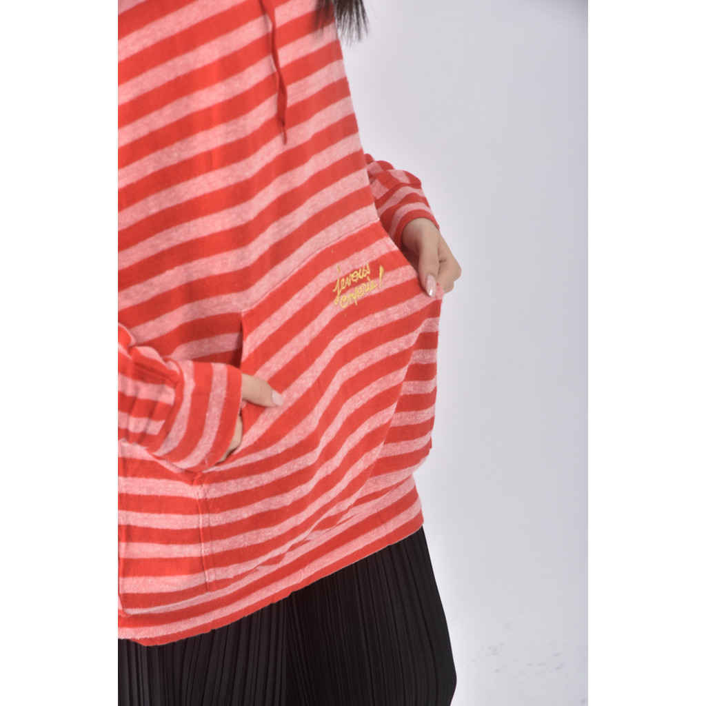 (L) jevous enprie連帽橘色長袖上衣二手衣, , large