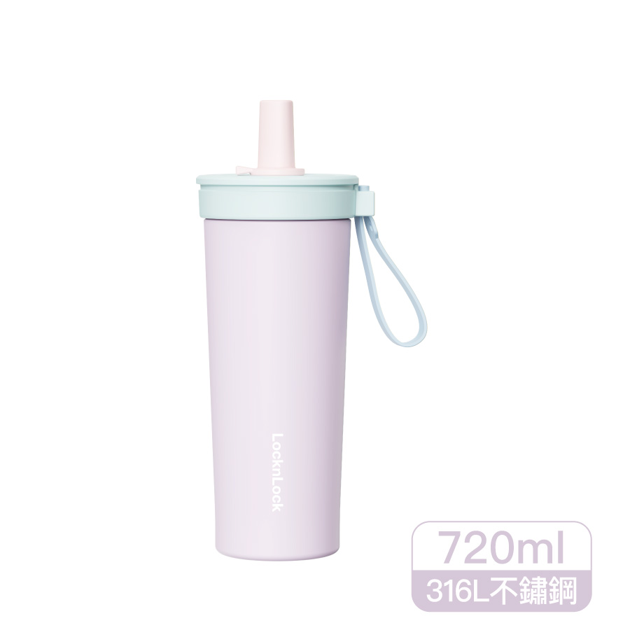 樂扣嚼對FUN飲不鏽鋼吸管杯720ml, , large