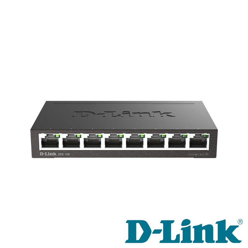 D-Link DGS-108 8埠網路交換器, , large