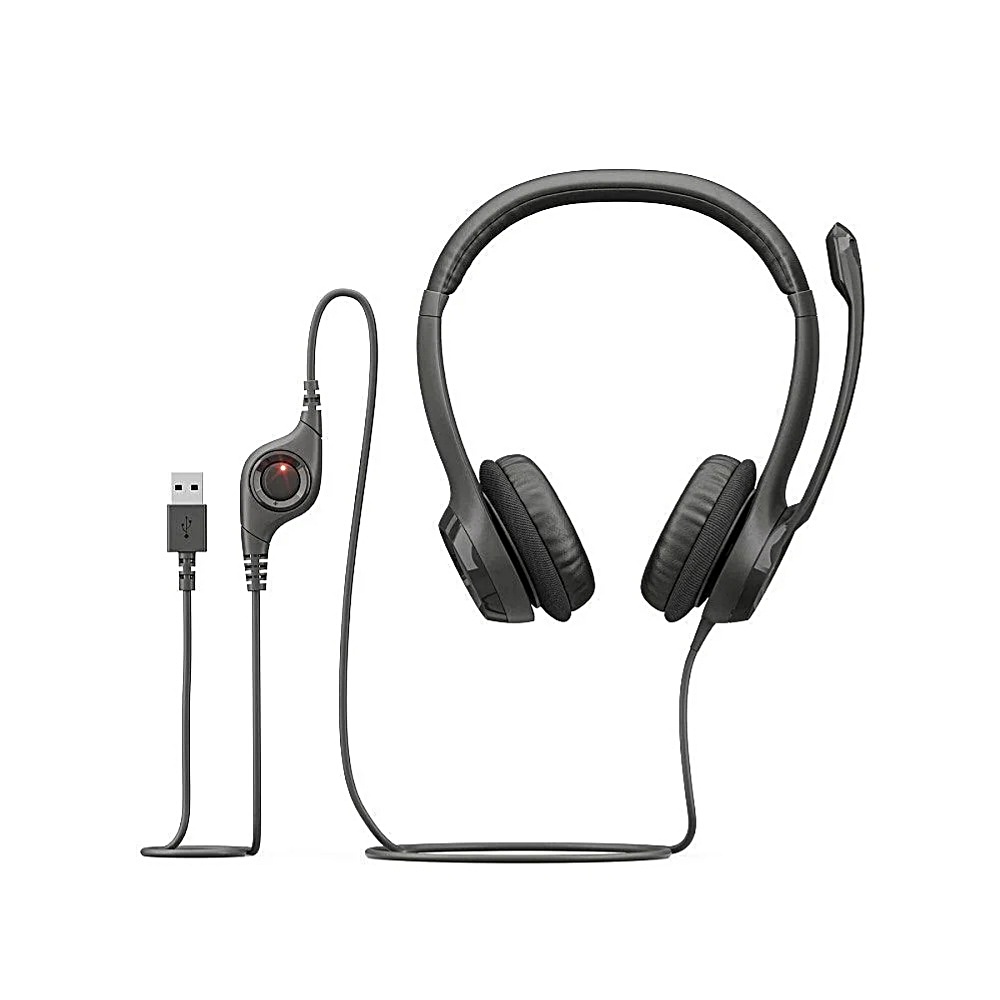 【 Logitech 羅技 】H390 石墨灰 有線耳機 麥克風, , large