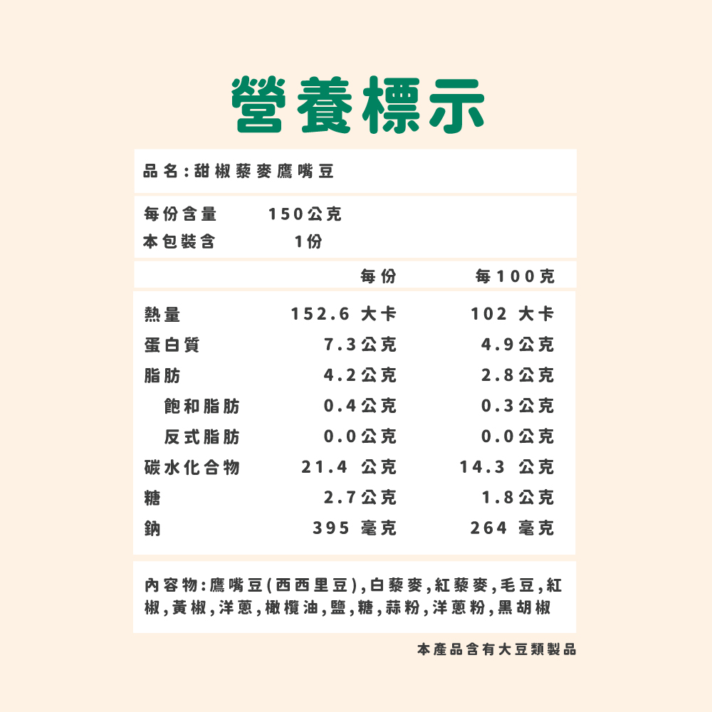 【杰森食代】甜椒藜麥鷹嘴豆(150G/包)｜取代精緻澱粉的首選｜豐富口感讓人愛不釋手(五辛素), , large