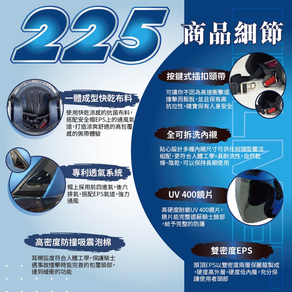 【平剛】GP-5 素色安全帽 225 消夜墨綠M, 消夜墨綠, large