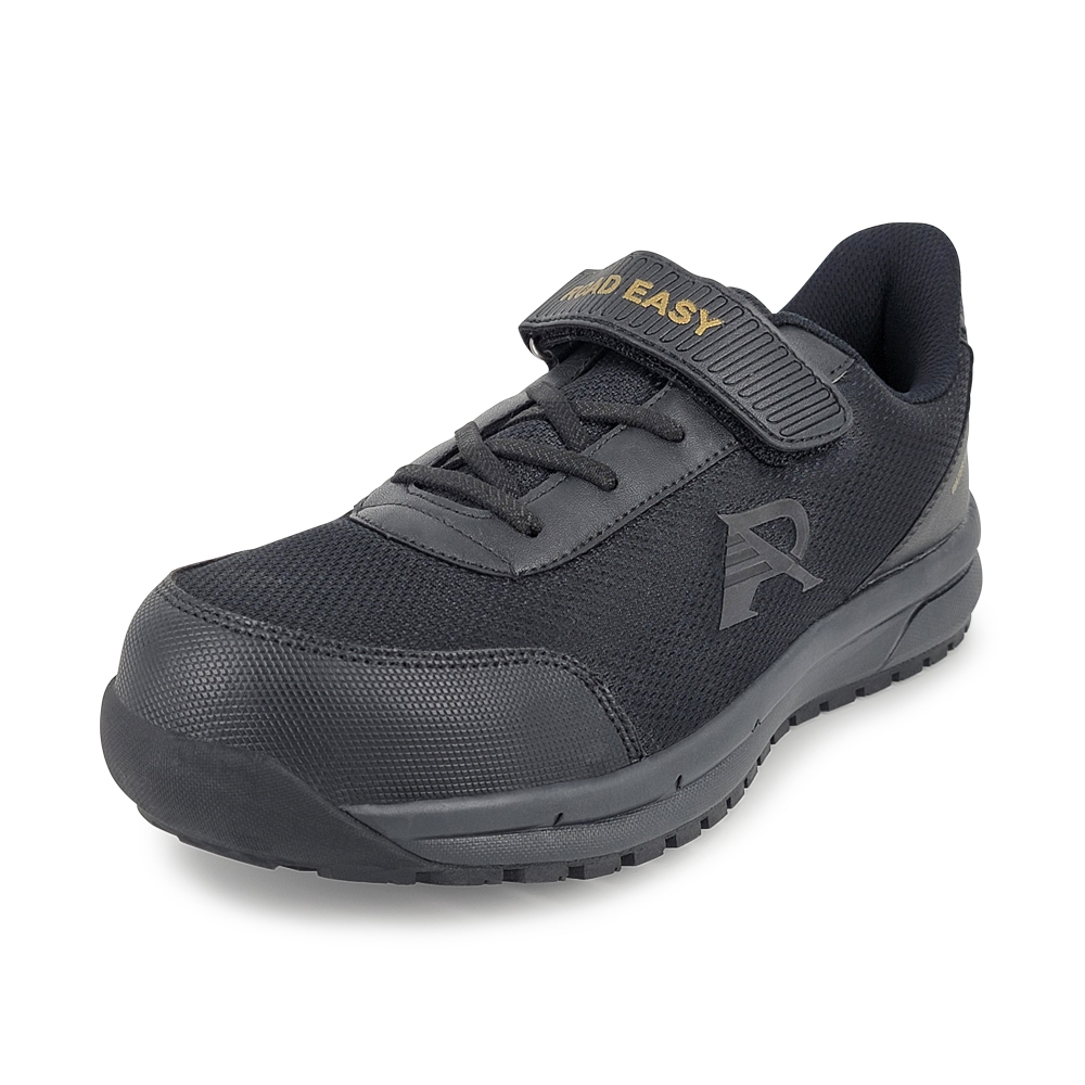 ROAD EASY MIT防潑水防護鞋 工作鞋 安全鞋 鋼頭鞋 台灣製 寬楦 反光 防穿刺 抗衝擊 抗菌 耐油 防滑 71375黑, , large