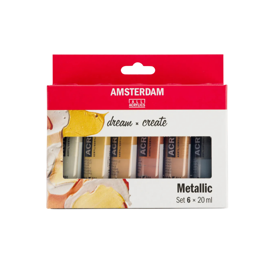 *需預訂 Royal Talens AMSTERDAM 壓克力20ML - 6色套組主色, , large