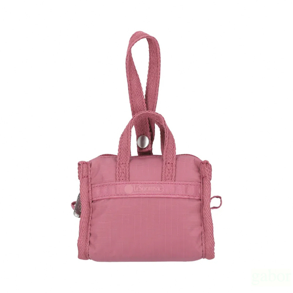 LeSportsac Micro Weekender Charm 小吊掛飾零錢包 送禮-柔霧莓紫, , large
