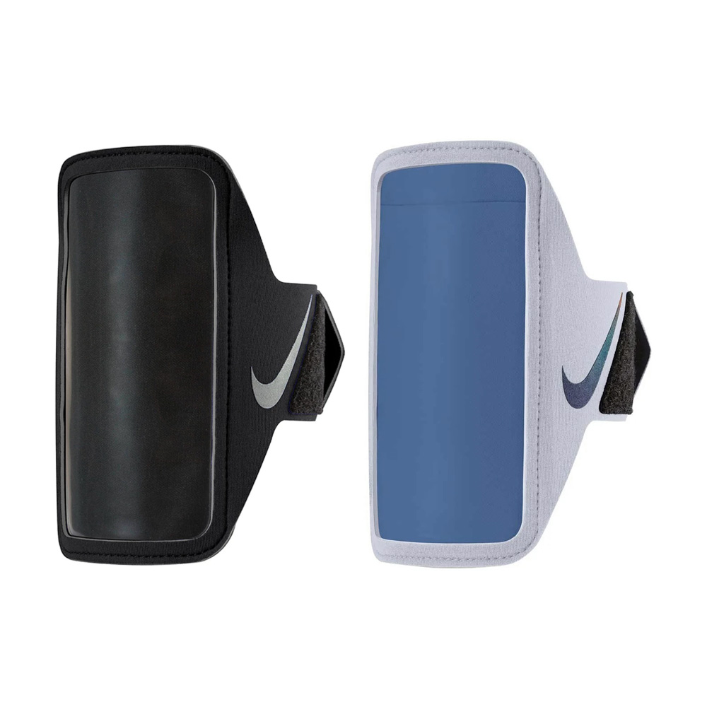 NIKE 輕便手機臂套 PLUS 手機臂包 觸控手機包 運動手機包 臂套包 運動 跑步 可調式 貼合 輕量 螢幕觸控 黑 灰, , large