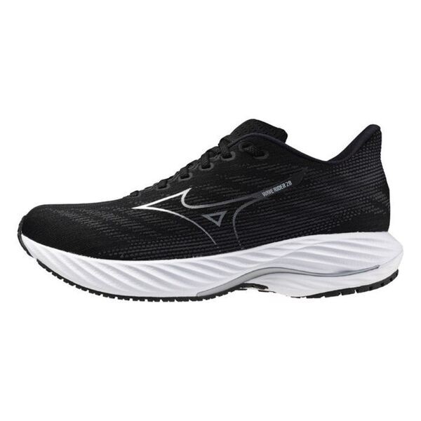 Mizuno Wave Rider 28 Sw 男 慢跑鞋 超寬楦 運動 休閒 緩震 透氣 黑 [J1GC240402], , large