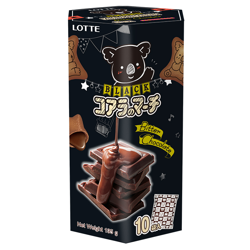 樂天小熊餅家庭號-濃黑巧克力風味, , large