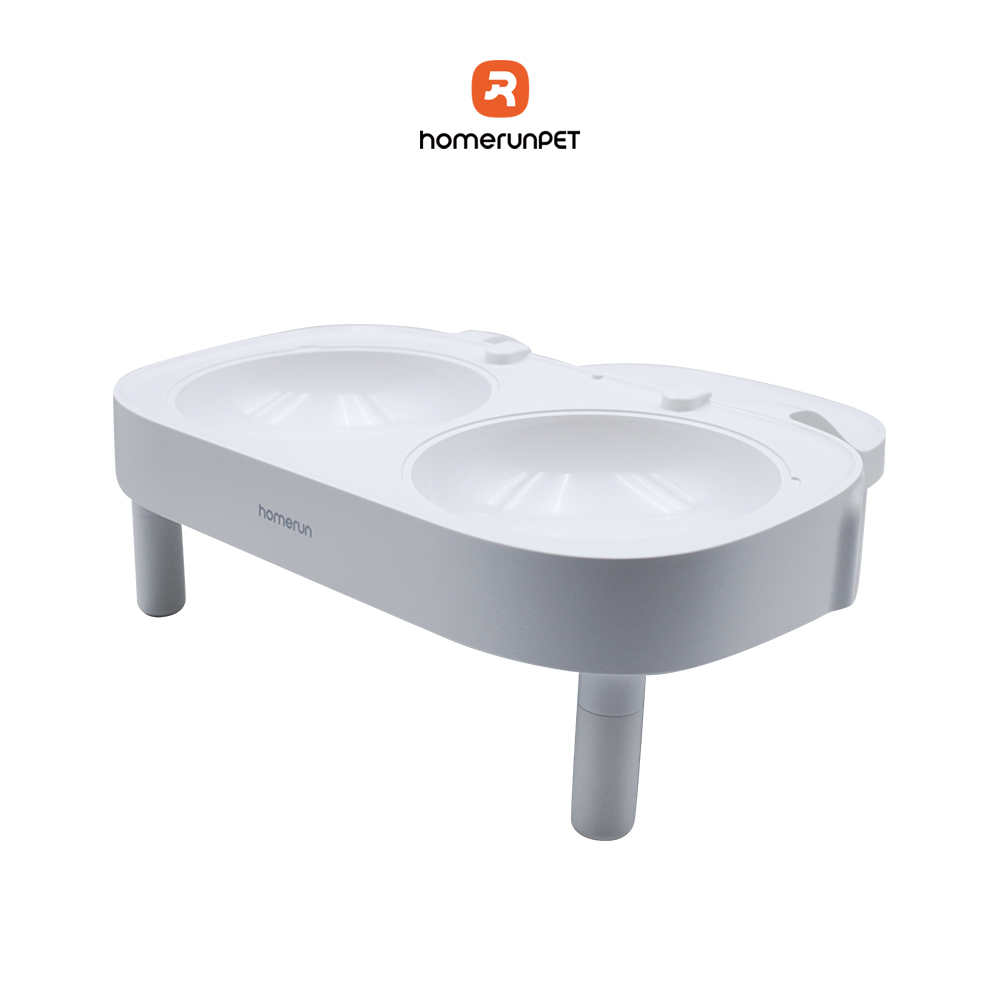 Homerunpet Pet feeder raised food stand double bowl raised stand
