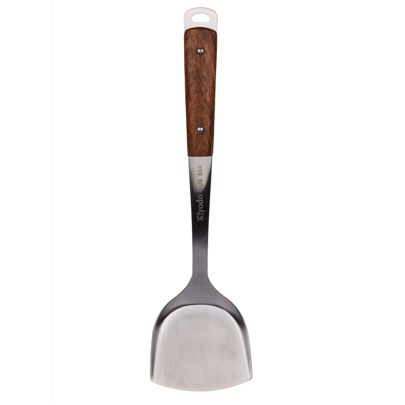 Wood handle spatula, , large