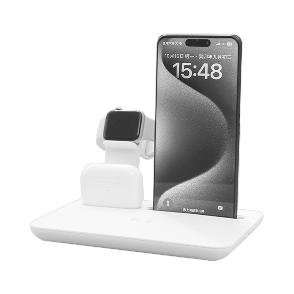 【怪獸選物】IDEAMON 4in1極速充電座 霧粉白, , large