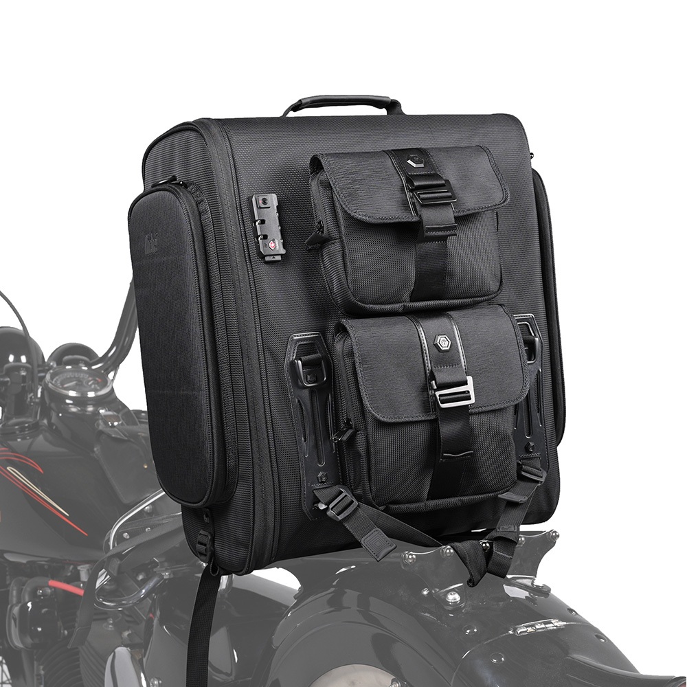 【Niche 樂奇】重機高背靠後座包 摩托車旅行後架包 (65L) NMO-2304, , large
