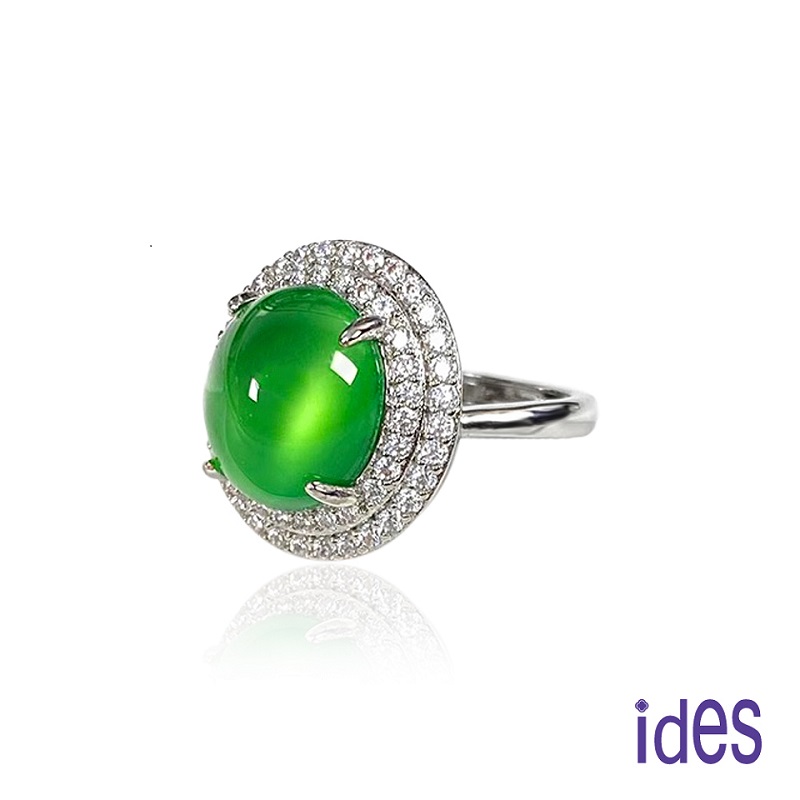 [ides愛蒂思] 輕珠寶東方系列冰種綠玉髓戒指/富貴綠, , large