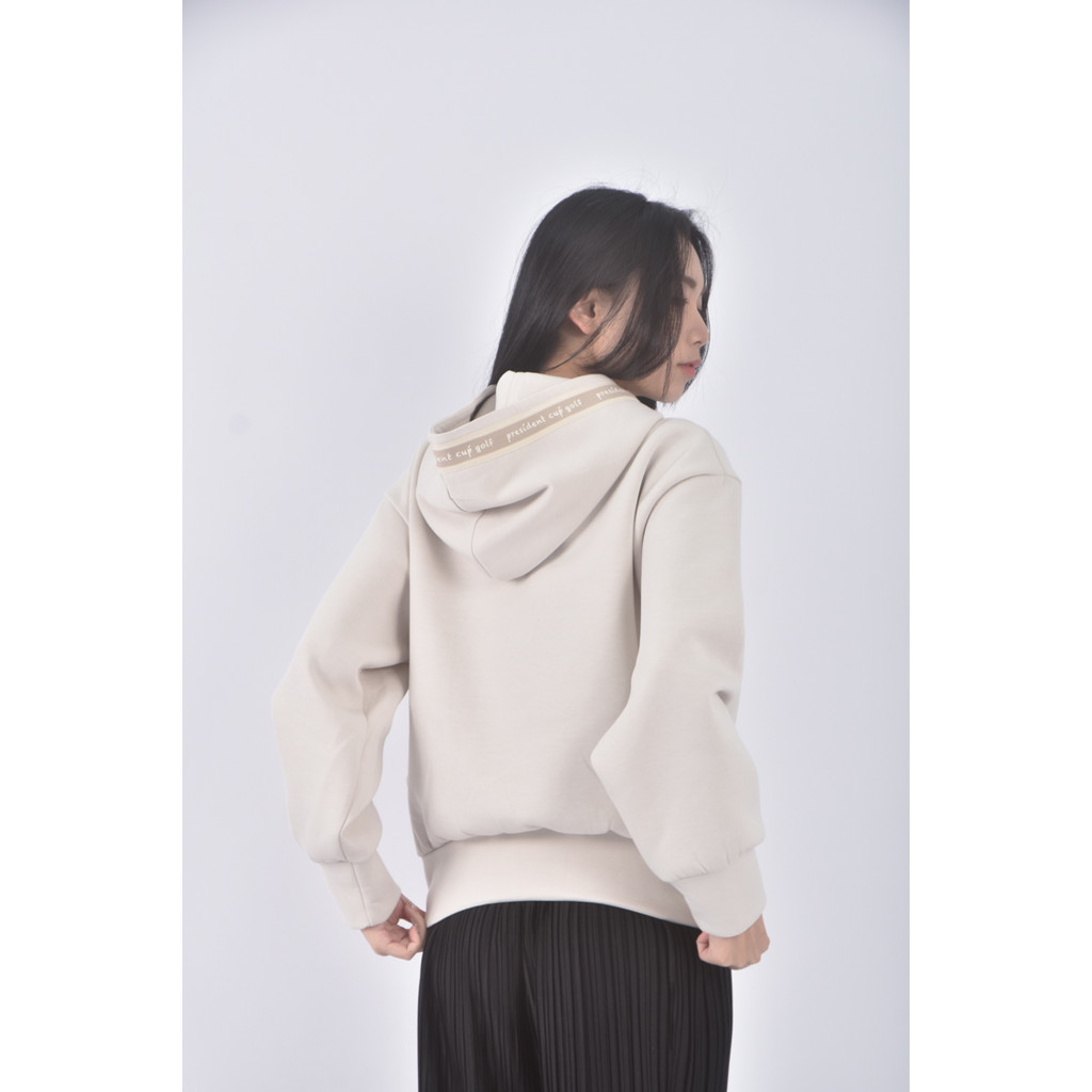 (XL) teeoff質感連帽杏色長袖上衣二手衣, , large