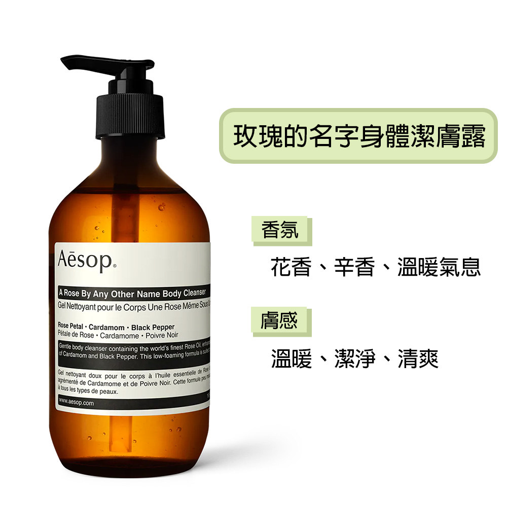 【Aesop】 玫瑰的名字身體潔膚露 500ml, , large