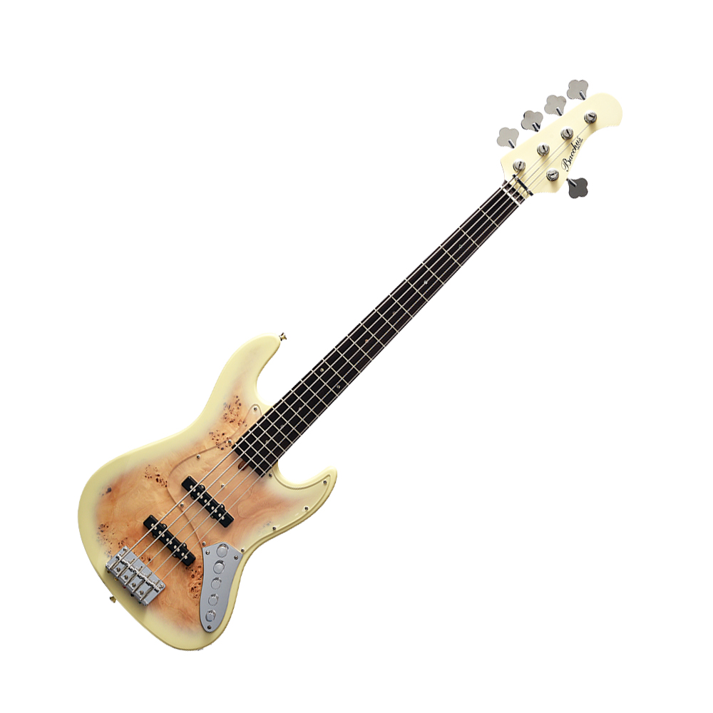 Bacchus WJB5-BP/ACT 五弦電貝斯 白色樹瘤楊木BD-B【敦煌樂器】, , large