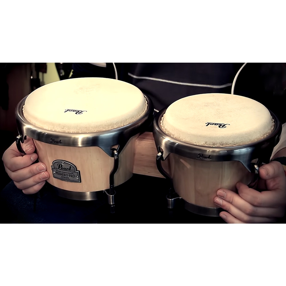 Pearl PWB-100DX Primero Pro Series Bongos 7吋+8.5吋 邦哥鼓【敦煌樂器】, , large