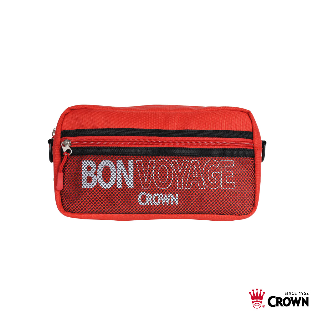CROWN Waist Bag, 紅色, large