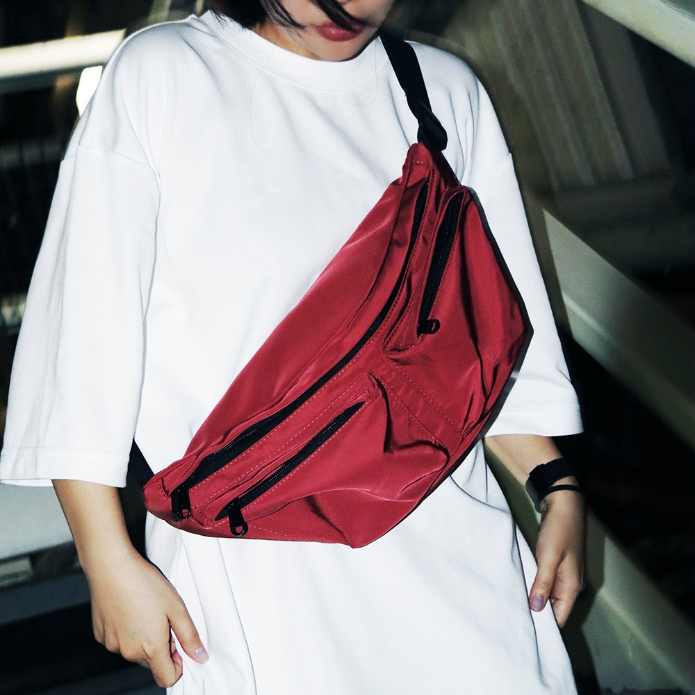【YUNJOIN】EffoEaseQuick-access double-pocket crossbody bag, , large