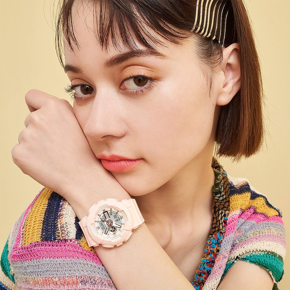CASIO 卡西歐 Baby-G 街頭風格雙顯手錶 BA-110XRG-4A, , large