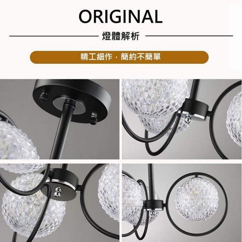 [Honey Comb]外銷產品鄉村風半吸頂燈(KC8510-3C), , large