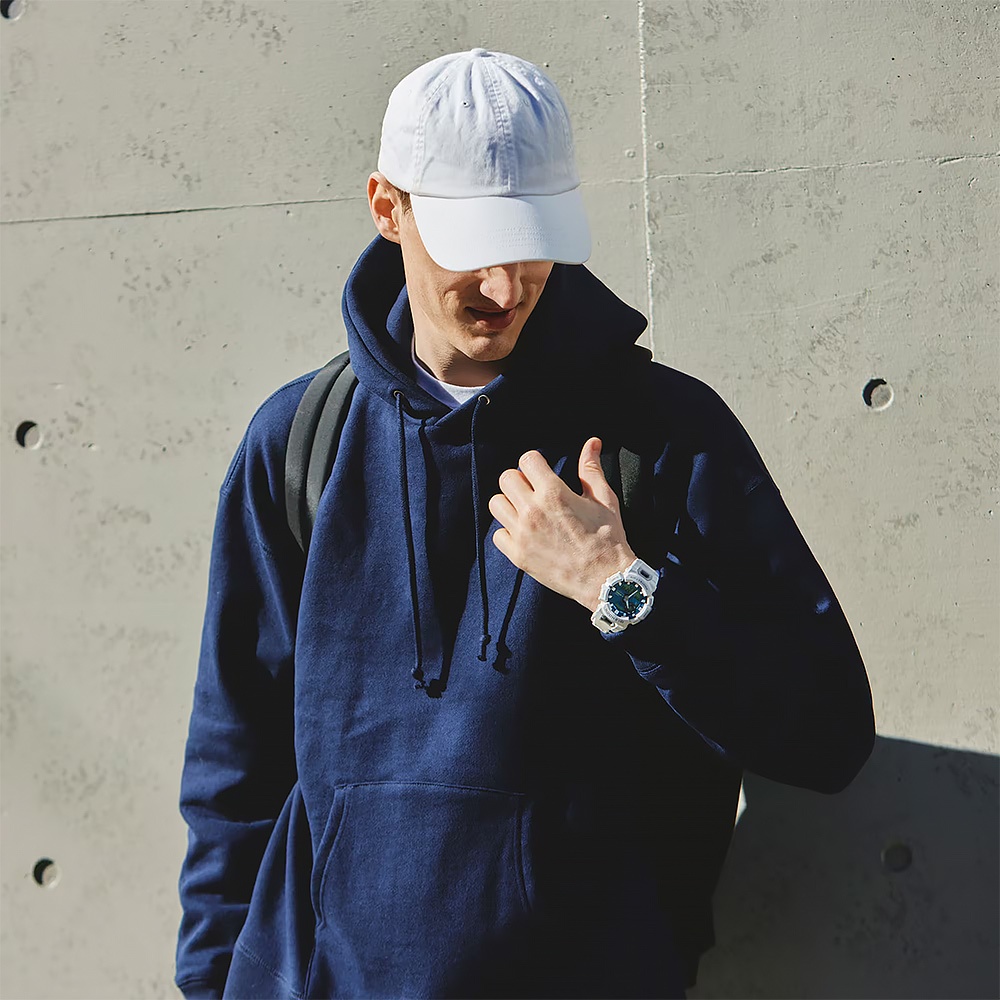 CASIO 卡西歐 G-SHOCK 亮藍綠面 運動生活藍芽多功能雙顯手錶 GBA-900CB-7A, , large