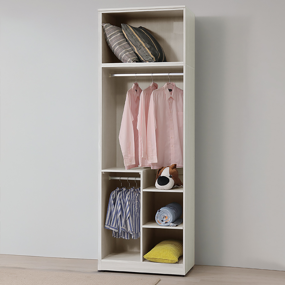 【Hampton 漢汀堡】凱拉白榆木2.5尺雙門衣櫥, , large