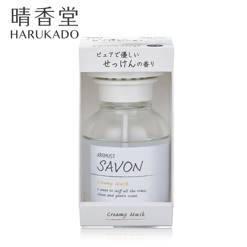 〔本野有限公司〕日本晴香堂室內芳香液白瓶 皂香奶油麝香210ml-2入, , large