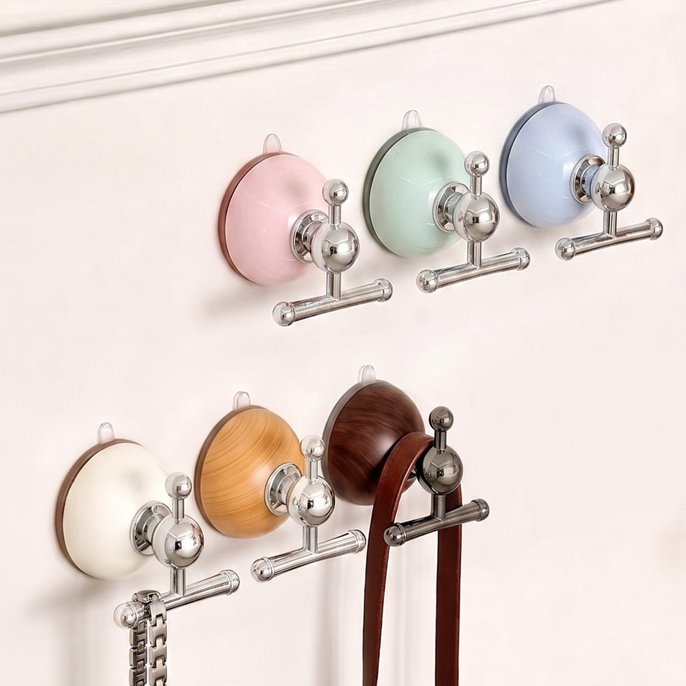 吸盤掛勾 三向掛勾 免打孔強力掛勾 承重3kg 浴室廚房收納 浴室掛勾 真空吸盤 頂掛 壁掛 T型 不傷牆面 北歐質感, , large