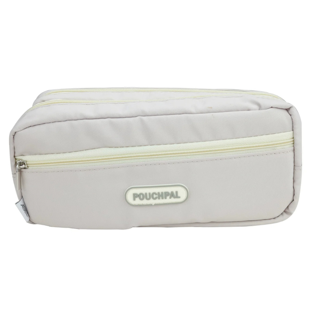 力大牌ABEL 柔彩三層大容量筆袋(08701) 綠/粉蜜藕粉, , large