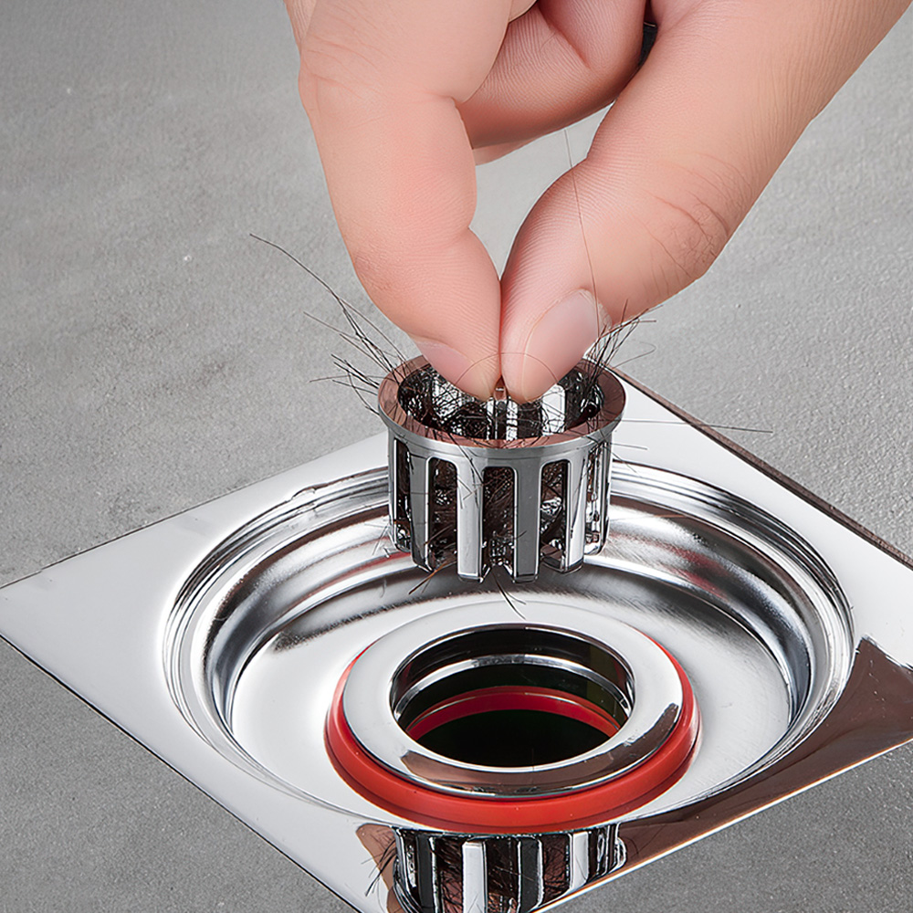 【上手家居】磁吸防臭地漏-贈3變徑圈 3款變徑圈(排水孔蓋/防臭落水頭/排水孔防臭/地漏防臭器/地排/地漏芯), , large