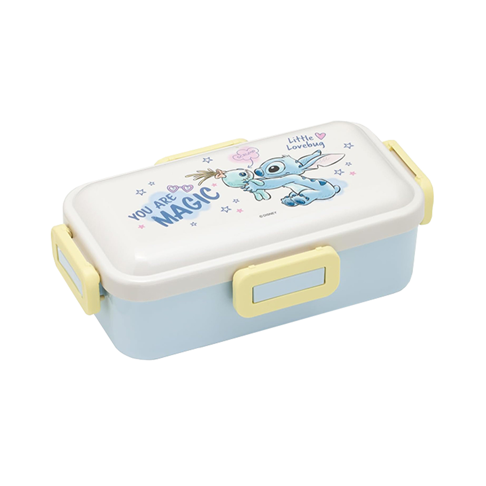 【百科良品】日本製 迪士尼 史迪奇 手繪風 便當盒 保鮮餐盒 530ML(日本境內版), , large