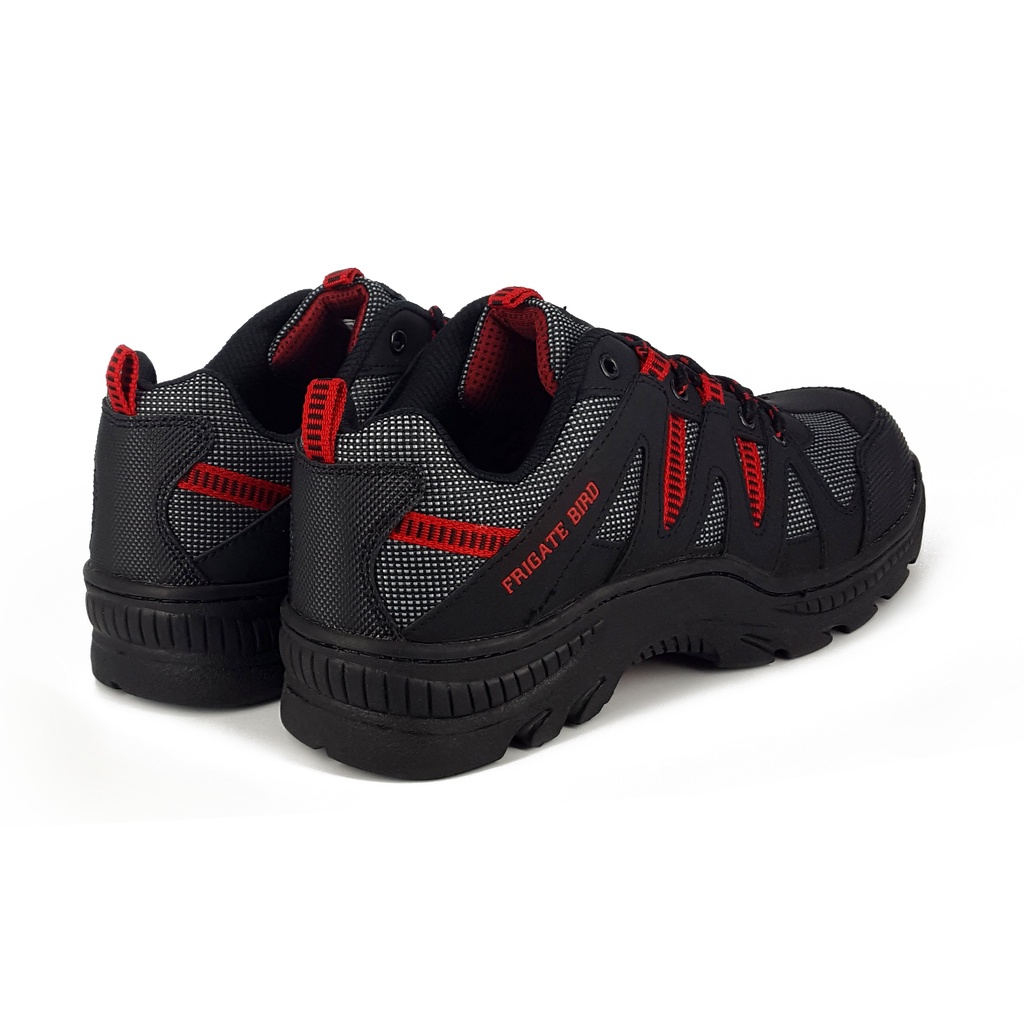 FRIG ATE BIRD 鋼頭運動鞋防穿刺 7083黑紅/咖桔, , large