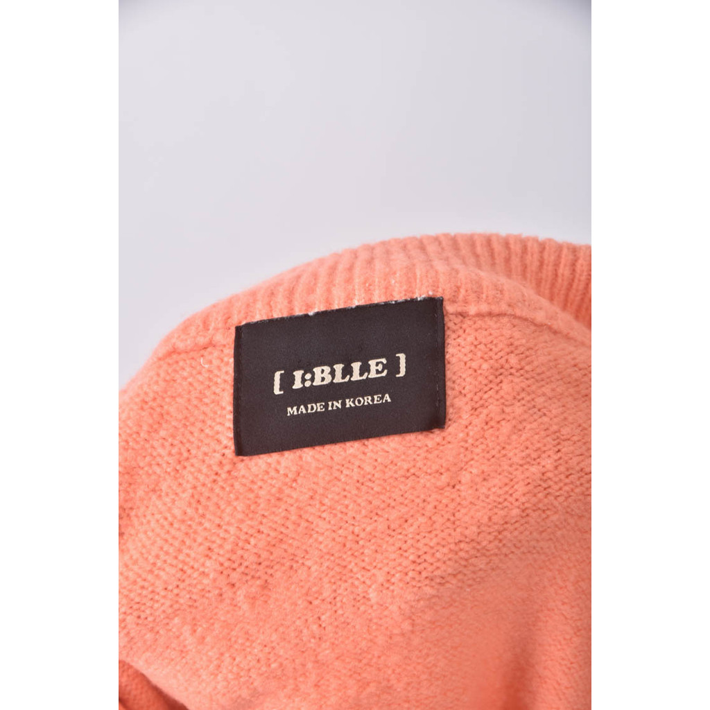 (XL) i blle韓牌背心橘色毛衣二手衣, , large
